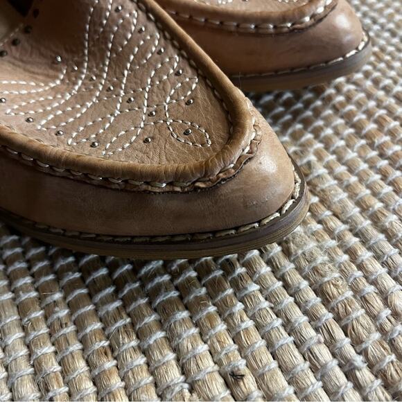 Mi.Im Tan Pointed Toe Genuine Leather Flats Size 6 - Picture 6 of 13